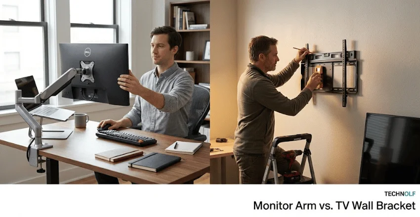 Monitor Arm vs. TV Wall Bracket